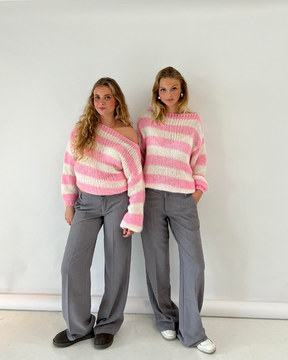 Louisa™ l Gestrickter gestreifter Pullover