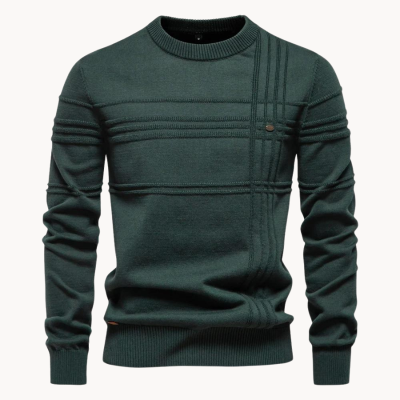 Heiko Zeitloser Pullover mit edlem Rautendesign