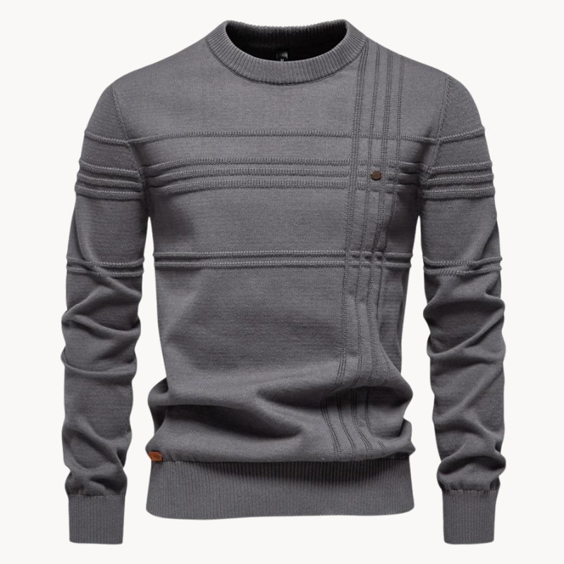 Heiko Zeitloser Pullover mit edlem Rautendesign