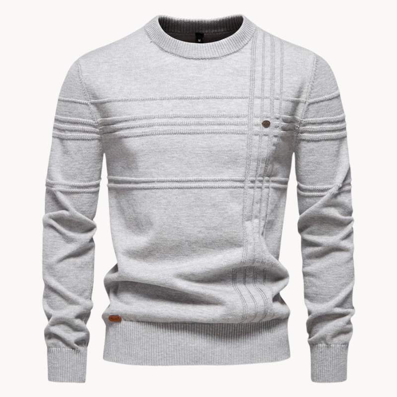 Heiko Zeitloser Pullover mit edlem Rautendesign