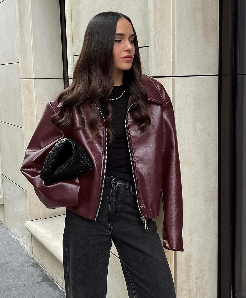 Amelie | Burgundy Jacket